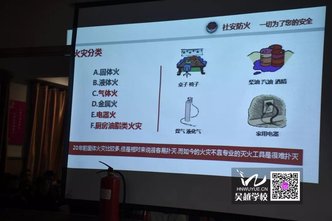 消防安全，生命至上——吳越學(xué)校消防安全知識講座